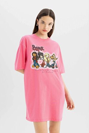 DeFacto Coool Bratz Penye Kısa Kollu Mini Tişört Elbise C3548AX24SMPN160