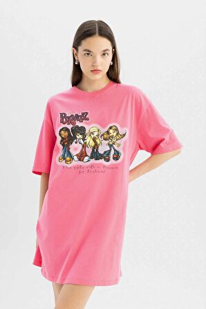 DeFacto Coool Bratz Penye Kısa Kollu Mini Tişört Elbise C3548AX24SMPN160