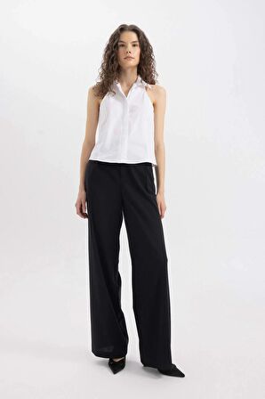 DeFacto Fitted Poplin Kolsuz Gömlek C9233AX24SMWT34