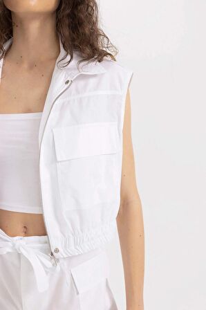 DeFacto Regular Fit Gabardin Kolsuz Gömlek C9232AX24SMWT79