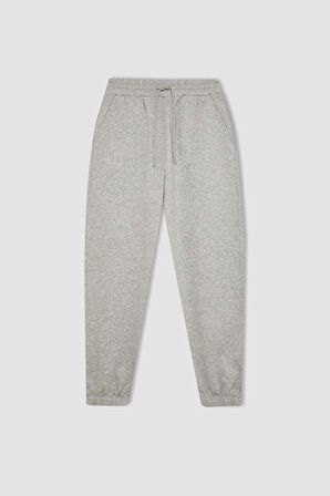 DeFacto Standart Fit Kalın Jogger Eşofman Altı Bel Paça Lastikli Basic Düz Uzun Boy S7370AZ24WNGR256