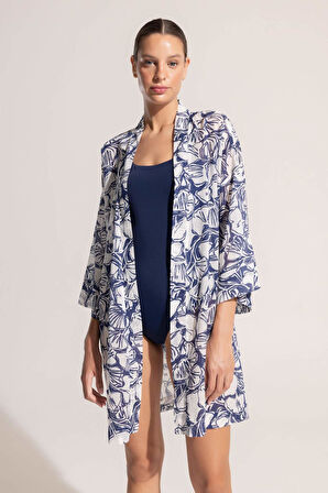 Ayje x DeFacto Desenli Kimono