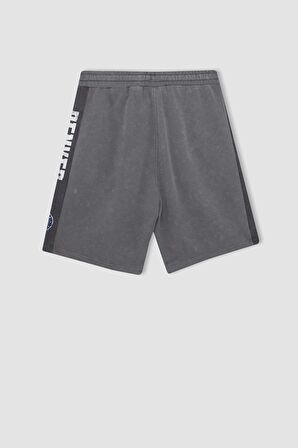 DeFactoFit NBA Denver Nuggets Standart Fit Kısa Paça Şort B9902AX24SMGR512