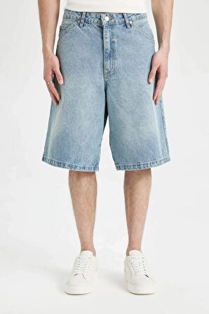 DeFacto Baggy Jean Bermuda Şort C2048AX24SMNM39