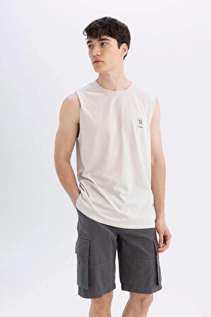 DeFacto Relax Fit Düz Paça Gabardin Bermuda Şort C5382AX24SMAR82