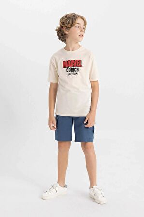 DeFacto Erkek Çocuk Marvel Comics Bisiklet Yaka Kısa Kollu Tişört C4260A824HSER42