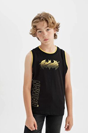 DeFacto Erkek Çocuk Batman Bisiklet Yaka Atlet C4256A824HSBK81