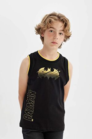 DeFacto Erkek Çocuk Batman Bisiklet Yaka Atlet C4256A824HSBK81