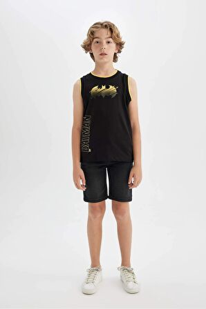 DeFacto Erkek Çocuk Batman Bisiklet Yaka Atlet C4256A824HSBK81