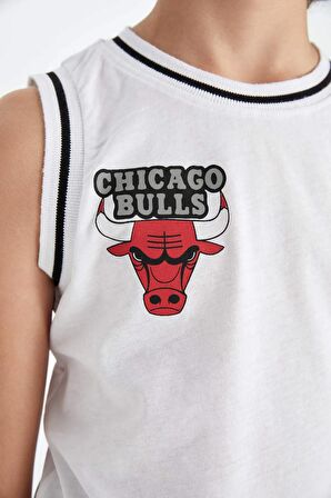 DeFacto Erkek Çocuk NBA Chicago Bulls Bisiklet Yaka Atlet C4454A824HSWT34