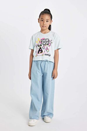 DeFacto Kız Çocuk Hatsune Miku Bisiklet Yaka Kısa Kollu Tişört C6333A824HSBE773