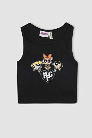 DeFacto Kız Çocuk PowerPuff Girls Bisiklet Yaka Atlet C5951A824HSBK81