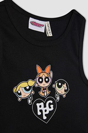 DeFacto Kız Çocuk PowerPuff Girls Bisiklet Yaka Atlet C5951A824HSBK81