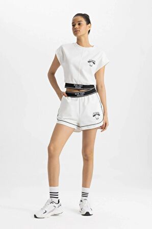 DeFactoFit NBA New York Knicks Kısa Paça Şort C3746AX24SMER105
