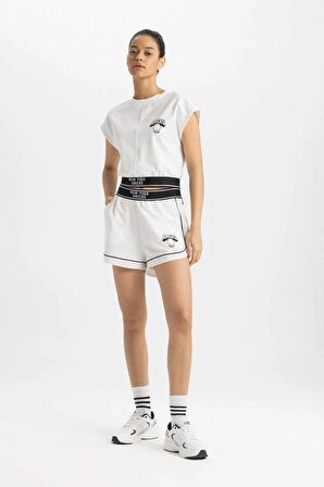 DeFactoFit NBA New York Knicks Kısa Paça Şort C3746AX24SMER105