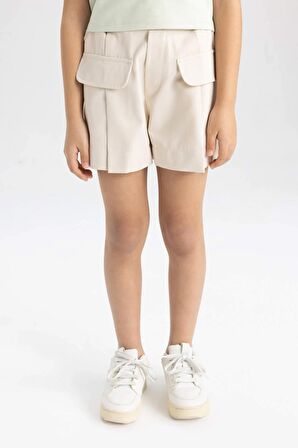 Kız Çocuk Gabardin Şort