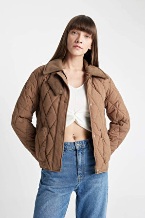 DeFacto Regular Fit Kapitoneli Ceket Mont C7658AX24AUBG778