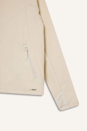 DeFactoFit Su İtici Regular Fit Kapüşonlu Fermuarlı Softshell Mont D6088AX25SPBG721