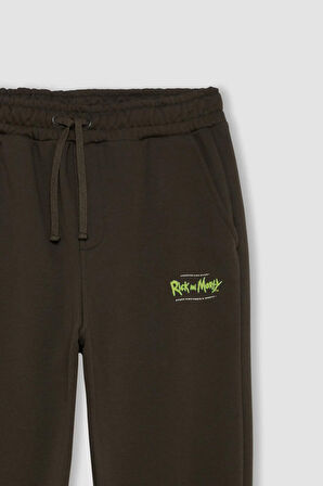 Rick and Morty Regular Fit Beli Paçası Lastikli Bağcıklı Cepli Jogger Eşofman Altı