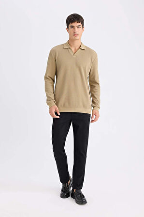 DeFacto Regular Fit Polo Yaka Sweatshirt D7448AX25SPKH185