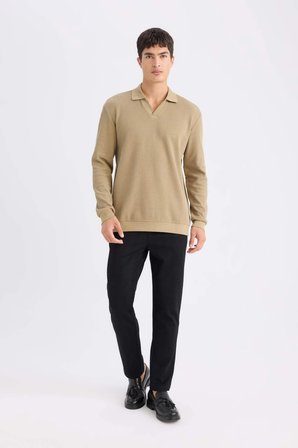 DeFacto Regular Fıt Resort Yaka Sweatshirt D7448AX25SPKH185