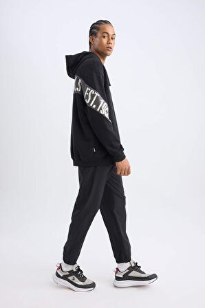 DeFactoFit Jogger Eşofman Altı NBA Chicago Bulls Slim Fit Dar Kesim Cepli Lastikli Paça D5631AX24AUBK81
