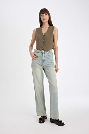 Regular Fit V Yaka Blazer Yelek