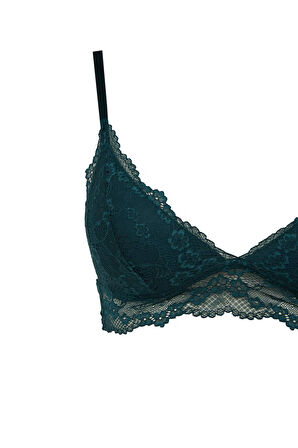 Pedli Dantelli Kırmızı Bralet - Fall in Love