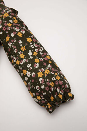 DeFacto Kız Bebek Desenli Uzun Kollu Elbise D5634A524WNKH158