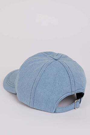 Kadın Nakışlı Nakış Jean Cap Şapka