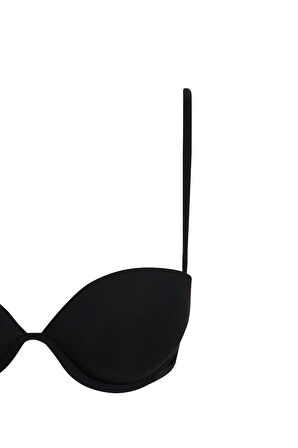DeFacto Micro Kaplı Full Push Up Straplez Sütyen-Fall in Love T8481AZ25SPBK81