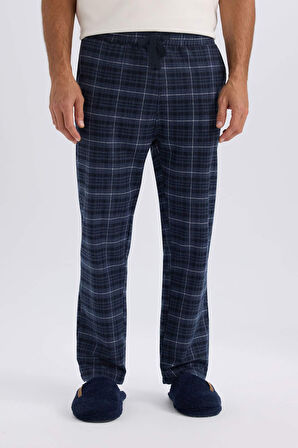 DeFacto Regular Fit Kareli Cepli Uzun Boy Pijama Altı C6118AX24WNIN247