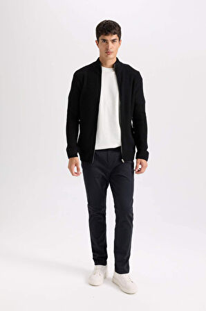 DeFacto Yazlık Gabardin Chino Kanvas Pantolon Slim Fit Dar Kesim Dar Paça Cepli B2089AX25SPAR190