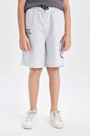 DeFacto Erkek Çocuk Oversize Fit Baskılı Şort C3896A824HSGR210