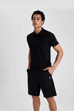 DeFactoFit  Standart Fit Sporcu Kısa Paça Şort B1170AX24SPBK81