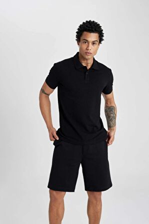 DeFactoFit  Standart Fit Sporcu Kısa Paça Şort B1170AX24SPBK81