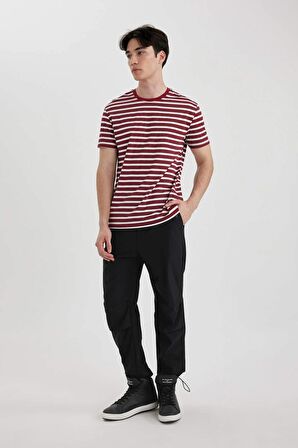 DeFacto Pantolon Relax Fit Esnek Bantlı Paça C2844AX24SPBK81