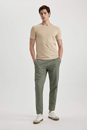 DeFacto Yazlık Jogger Chino Pantolon Beli Bağcıklı Cepli Düz Paça Z9933AZ24SPKH430