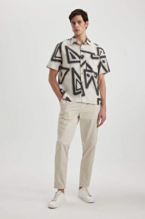 DeFacto Yazlık Jogger Chino Pantolon Beli Bağcıklı Cepli Düz Paça Z9933AZ24SPBG700