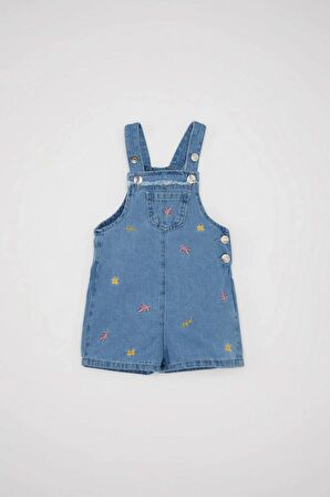 DeFacto Kız Bebek Nakışlı Jean Tulum C3582A524SMNM28