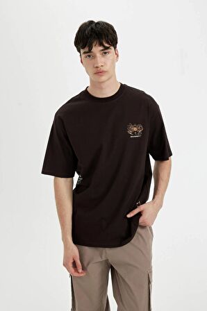 DeFacto Rick and Morty Comfort Fit Bisiklet Yaka Kısa Kollu Tişört B8099AX24SMBN337