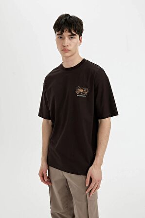 DeFacto Rick and Morty Comfort Fit Bisiklet Yaka Kısa Kollu Tişört B8099AX24SMBN337