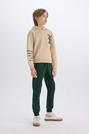 Erkek Çocuk Kalın Sweatshirt Kumaşı 2'li Takım