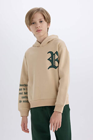 Erkek Çocuk Kalın Sweatshirt Kumaşı 2'li Takım