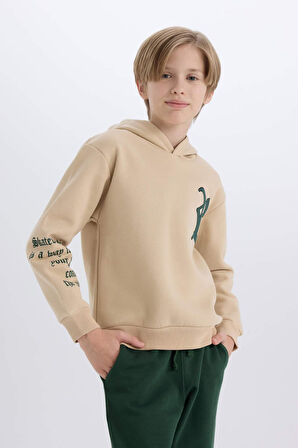 Erkek Çocuk Kalın Sweatshirt Kumaşı 2'li Takım