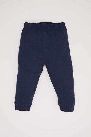 DeFacto Erkek Bebek Pijama Takımı Uzun Kollu Waffle Üst Beli Lastikli Uzun Alt D6810A5NSNV94