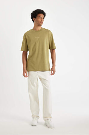 DeFacto Baggy Fit Geniş Kalıp Normal Bel Geniş Paça Jean Pantolon D6460AX24AUBG714