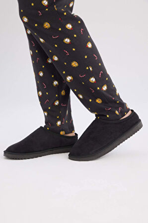 DeFacto Erkek Düz Taban Slip On Panduf D3087AX24WNBK23