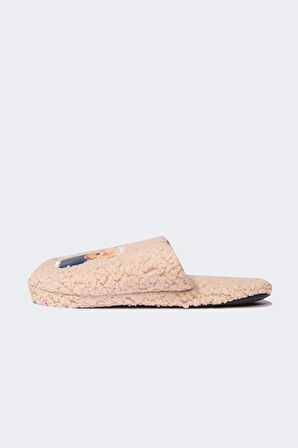 DeFacto Erkek Ayıcık Baskılı Düz Taban Ev Terliği D3084AX24WNBG26