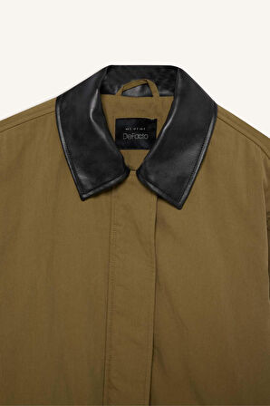 DeFacto Polo Yaka Mont Fermuar Çıtçıtlı Cepli Mevsimlik Pamuklu D6745AX24AUKH475